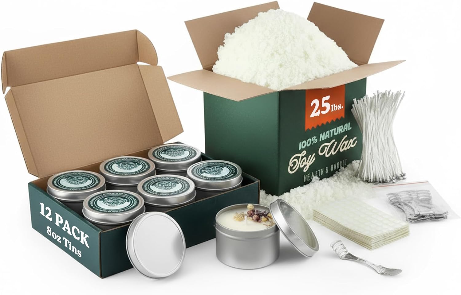 Soy Wax Flake - 25 pond. Sojawas voor kaarsen met
