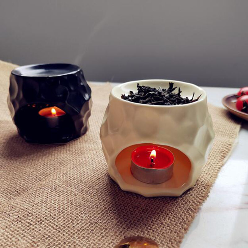 Home Fragrance Oil Burner - Retro keramische aromatherapiebrander etherische oliebrander kaarshouder