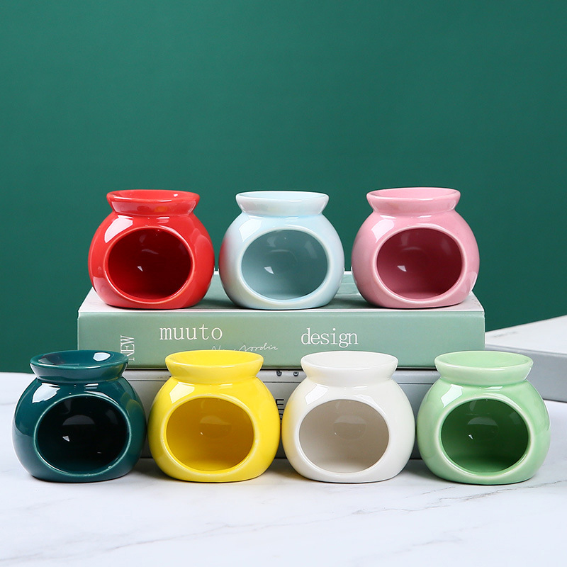 Home Fragrance Oil Burner - Porseleinen aromabrander etherische oliebrander mini kaarsenhouder