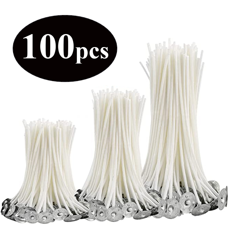 Soy Wax Flake - Rookloze Kaars Wieken 2.6-20 Cm Voorgewaxte