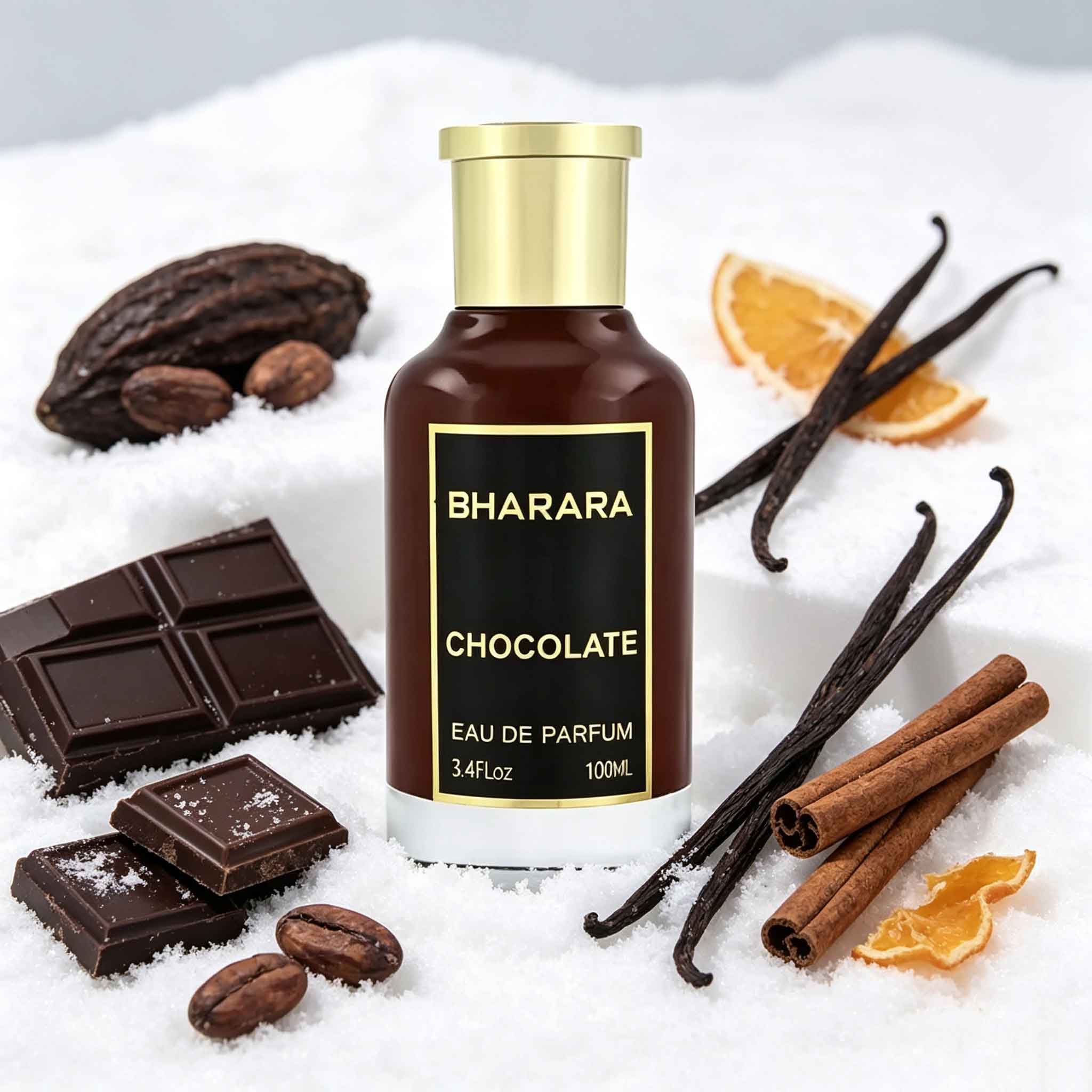 Home Spray Fragrance - Bharara Chocolate Long-Lasting EDP, rijke gelaagde