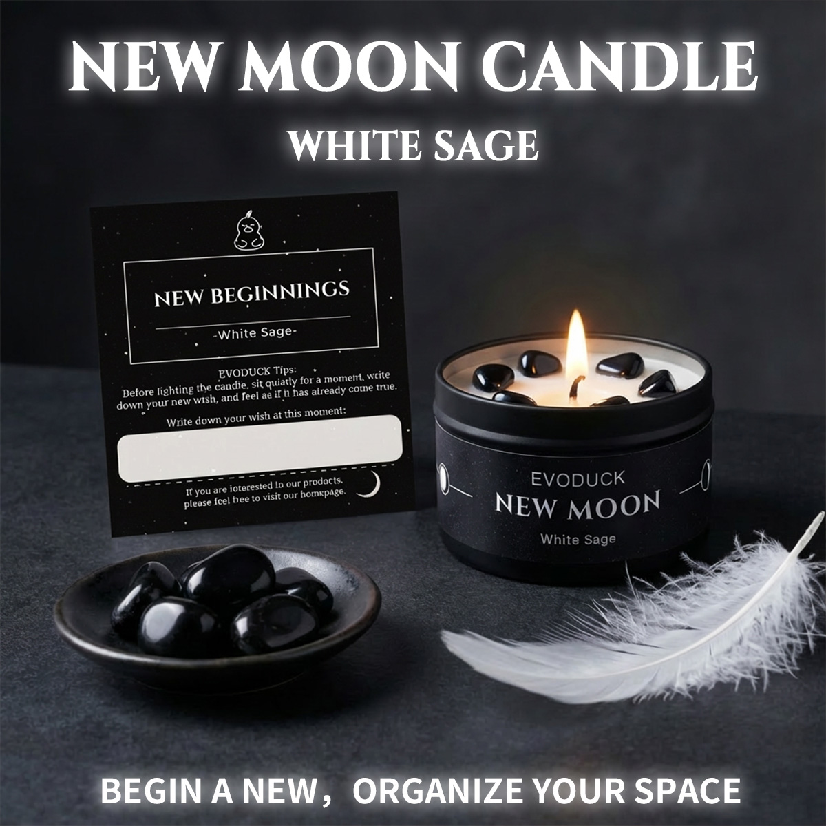 1 stuk Nieuwe Maan Geurende Ka - Soy Wax Flake recensie en prijs