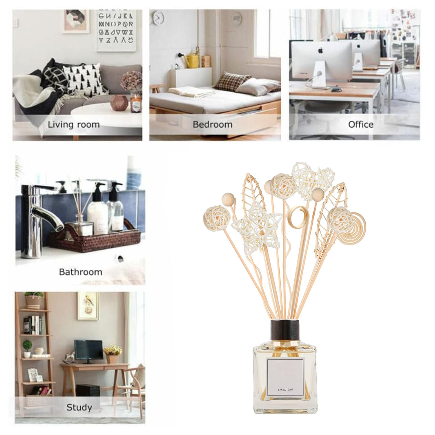 5/15 Stuks Lange Golvende Rota - Home Fragrance Diffuser Refills recensie en prijs