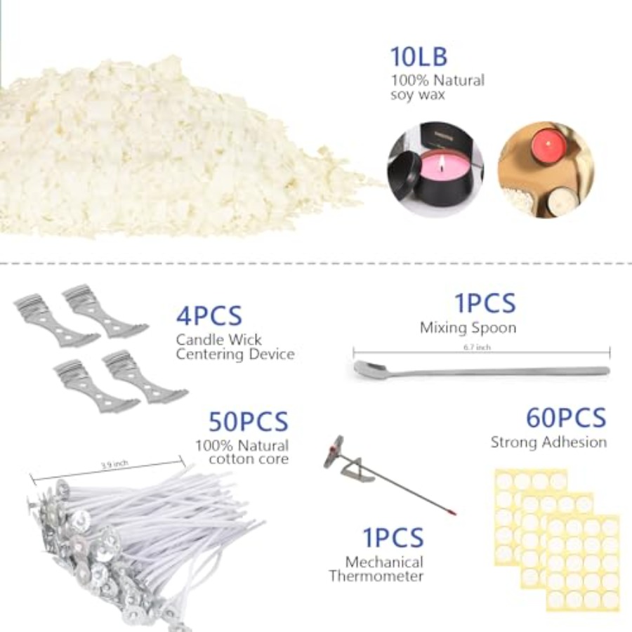 Kaarsenmaakset, sojawas DIY ka - Soy Wax Flake recensie en prijs