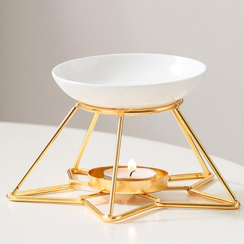 Metalen Sterrek Keramische Kom - Home Fragrance Oil Burner recensie en prijs