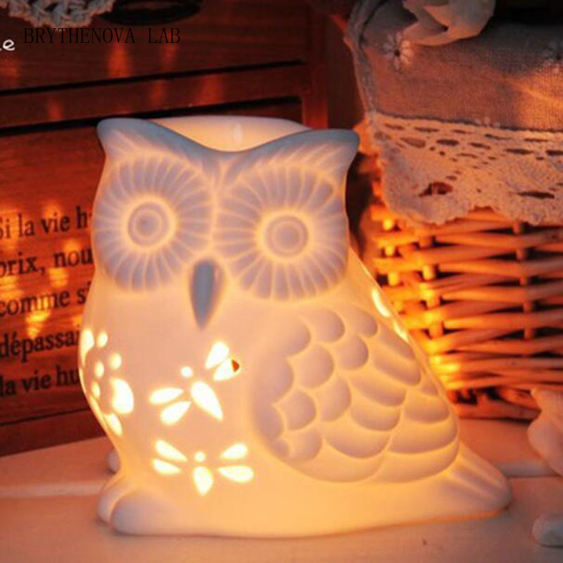 Porseleinen holle uil aromathe - Home Fragrance Oil Burner recensie en prijs